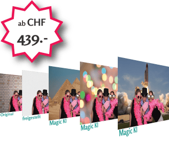Magic KI-Hintergrund Fotobox