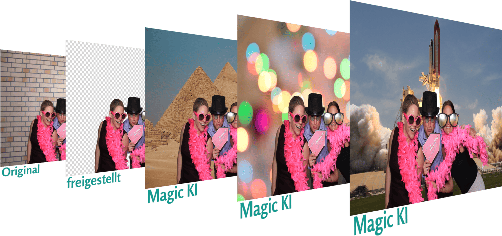 Fotobox Magic KI-Hintergrund